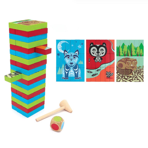 Multi-Game Wood Block Set - Indigenous Animals (MG101)