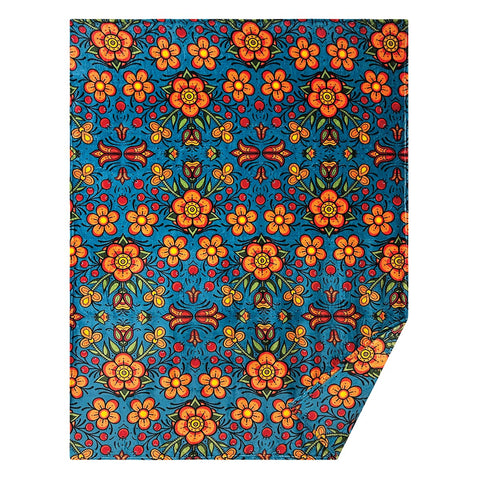 Fleece Blanket - Prairie Beadwork (BF23)
