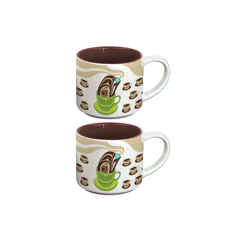 Ceramic Espresso Mug - Raven Steals The Light (CESMUGS30)