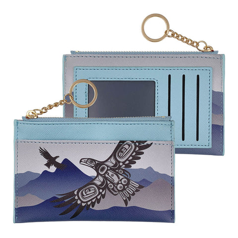 Zippered Card Wallet - Soaring Eagle (CARD13)