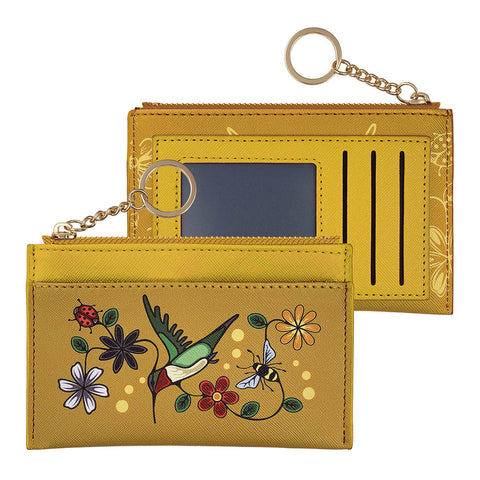 Zippered Card Wallet - Hummingbird (CARD23)