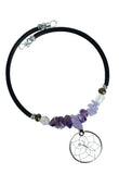 Dreamcatcher Coil Bracelet - Amethyst (DCWR51)