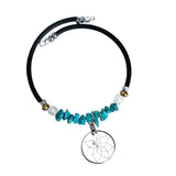 Dreamcatcher Coil Bracelet - Turquoise (DCWR56)