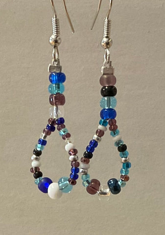 Glass Beaded Earrings - Magical (ME802)