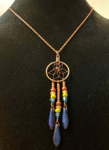 Dreamcatcher Necklace - Prismatic 0.75” (DC14-P)