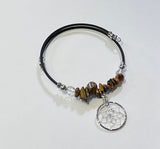 Dreamcatcher Coil Bracelet - Tigers Eye (DCWR57)