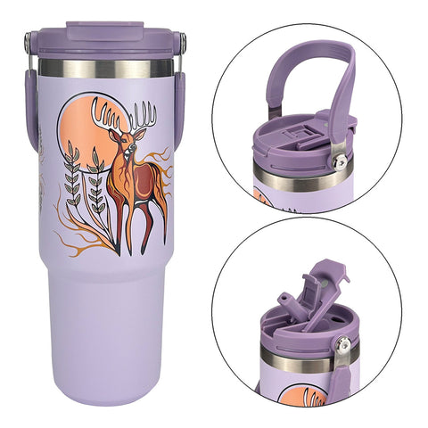 Easy-Carry Insulated Tumbler - Deer: Waawaahkeshi (ECT43)
