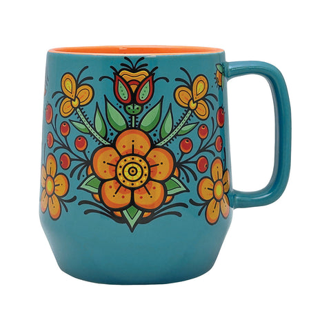 Big Ceramic Mug - Prairie Beadwork (BMUG17)