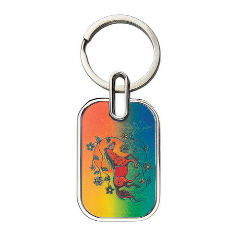 Lenticular Keychain - Horse: Bebezhigooganzhii (LKey27)