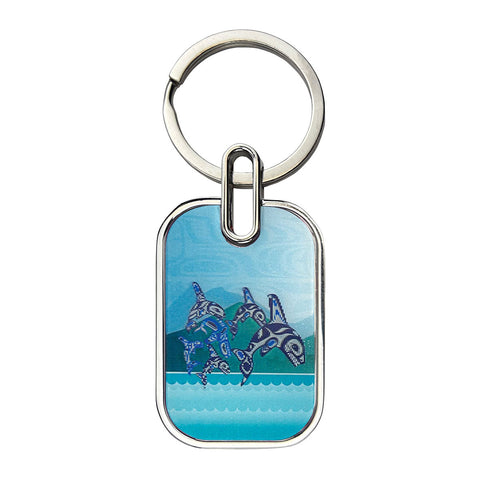 Lenticular Keychain - Orca Family (LKEY16)