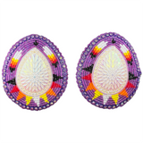 Glam - Beaded Teardrop Burst Earrings