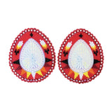 Glam - Beaded Teardrop Burst Earrings
