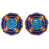 Glam - Beaded Four Corners Earrings