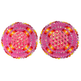 Glam - Beaded Four Corners Earrings