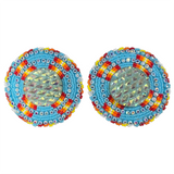 Glam - Beaded Four Corners Earrings