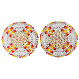 Glam - Beaded Four Corners Earrings
