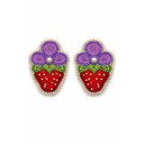 Glam - Beaded Strawberry Earrings (GLAM-SBERRY)