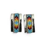 Beaded Loom Inlay Stud Earrings (BCE-STS-MD)