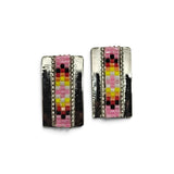 Beaded Loom Inlay Stud Earrings (BCE-STS-MD)