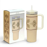 Insulated Tumbler with Straw - Bee-lieve (STUM004)