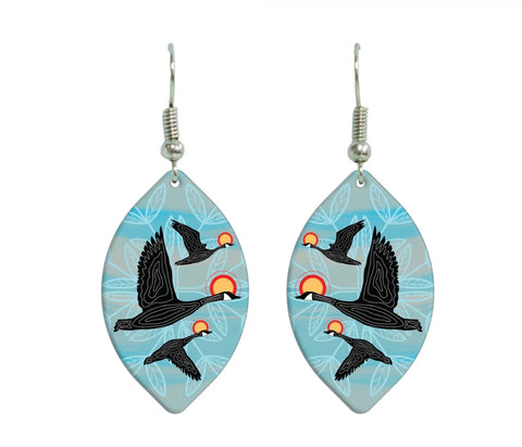 Gallery Collection Earrings - Niskak: Geese (GEAR003)