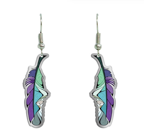 Gallery Collection Earrings - Healing Feather (GEAR001)