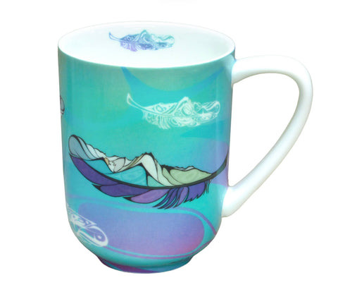 Fine Porcelain Mug - Healing Feather (93005)