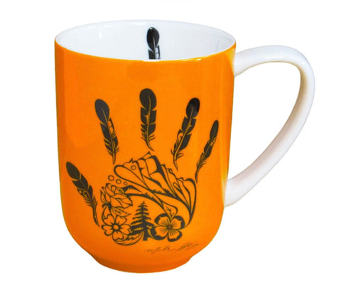 Fine Porcelain Mug - Gitxsan Hand (9293)