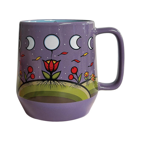 Big Ceramic Mug - Moon Floral (BMUG23)