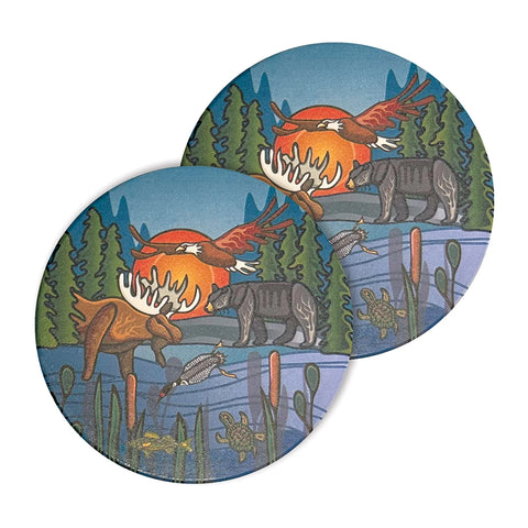 Ceramic Coasters - All My Relatives: Indinawemaaganidag (CCO22)