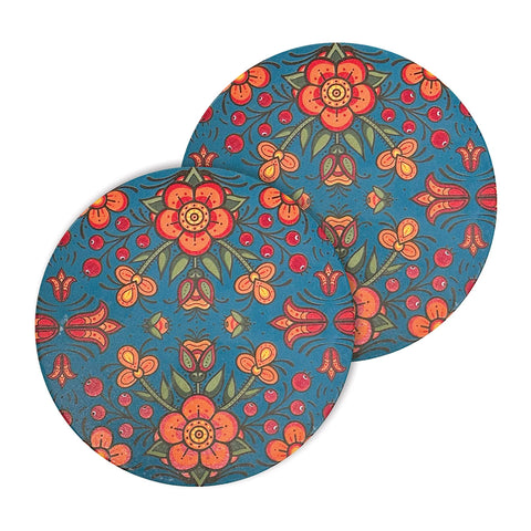 Ceramic Coasters - Prairie Beadwork (CCO31)