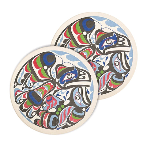 Ceramic Coasters - Raven and Killer Whale (CCO29)