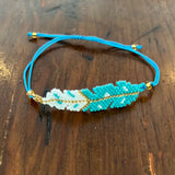 Beaded feather bracelet (bsc-fe3)