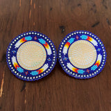 Glam- Circle Beaded Earrings