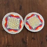 Glam -4 Corner Beaded Earrings