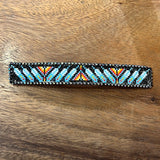 Beaded Barrette - Feather Design (BCC-BO3)
