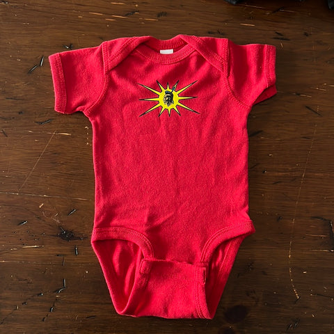 Warrior Baby Onesie - Red