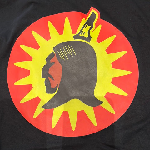 T-shirt: Warrior - Round Print (Black)