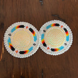 Glam- Circle Beaded Earrings