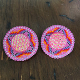 Glam -4 Corner Beaded Earrings