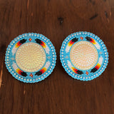 Glam- Circle Beaded Earrings