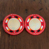 Glam- Circle Beaded Earrings