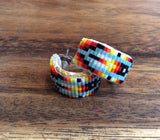 Peyote Stitch 2cm Hoop Earrings (BHL-001)