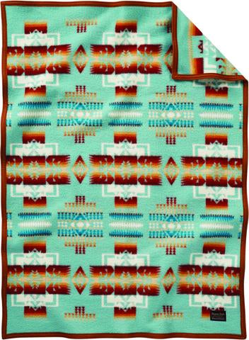 Pendleton Blanket - Crib: Aqua (ZD632)