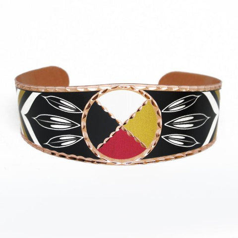 Copper Bracelet - Medicine Wheel (CBOS31)