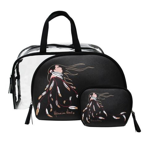 Native Fashion 3pc Cosmetic Bag Set - Eagle’s Gift (6150)