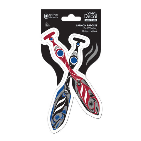 Decal - Salmon Paddles (D210)