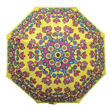 Collapsible Umbrella - Floral On Yellow (U4132)