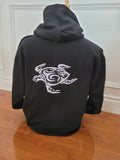 Hoodie: Embroidered Turtle (Zip)