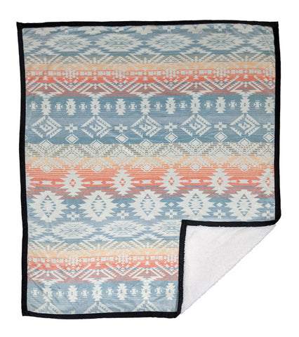 Plush Blanket - Throw (THR-GEO8-GR)